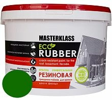 Краска резиновая зеленая, 1 кг
