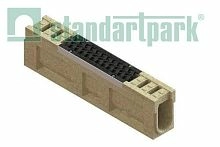 Блок монолитный водоотводный полимербетонный CompoMax БМВ-10.16.26-Р-ПВЧ-5 с РВ "шина" ВЧ кл. Е (к-т) 070905709-Ч, класс Е600, Стандартпарк