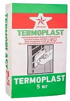 Гипсовая штукатурка Termoplast, белого цвета, Русеан, 5 кг