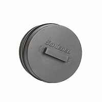 Заглушка для твердого топлива, Permeter Ultra, 50 мм, D130, серый, Schiedel