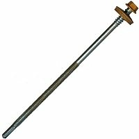 Саморез для сэндвич-панелей 6.3/5.5x205 мм RUSPERT (SILVER GREY), RAL 1011 коричнево-бежевый, 20 шт, Hardwex