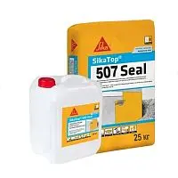Двухкомпонентная жестко-эластичнавя цеметно-полимерная гидроизоляция SikaTop®-507 Seal  компонент А, 25 кг