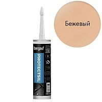 PROTECTSIL, 280 мл, Силиконовая затирка-герметик, Бежевый, Bergauf – ТСК Дипломат