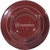 Саморез кровельный 5.5x25 мм RUSPERT (SILVER GREY), RAL 3009 красная окись, 250 шт, Hardwex