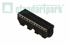 Лоток водоотводный пластиковый PolyMax Drive ЛВ-20.26.20 -ПП с РВ щель ВЧ кл. C (к-т) 085471333-М, класс С250, комплект, Стандартпарк