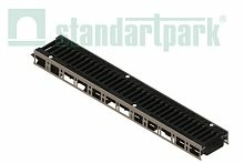 Лоток водоотводный пластиковый PolyMax Drive ЛВ-10.16.20 -ПП с РВ щель ВЧ кл. C (к-т) 0804033-М, класс С250, комплект, Стандартпарк