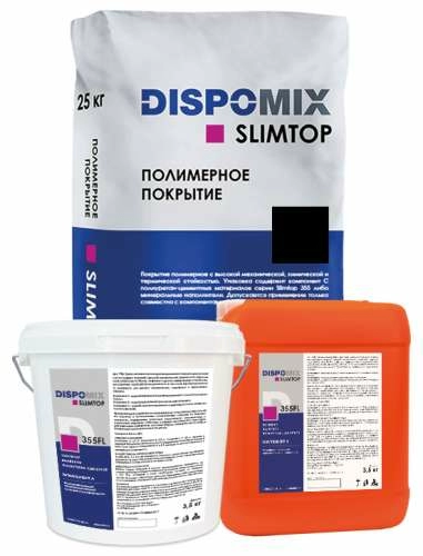 Покрытие полиуретан-цементное Slimtop 355CP, черный, 30,4 кг, Dispomix – ТСК Дипломат