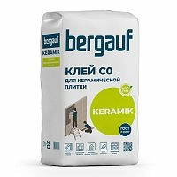 KERAMIK, 20 кг, Смесь сухая клеевая, C0, Bergauf – ТСК Дипломат