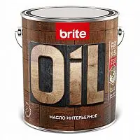 Масло BRITE FLEXX интерьерное бесцветное, банка 2,5 л