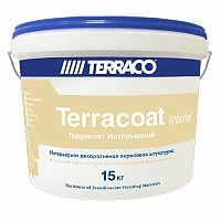 Декоративная штукатурка Terraco Terracoat Sahara Interior, 1 мм на акриловой основе с зернистой текстурой типа «шуба» с эффектом песка, ведро 15 кг – ТСК Дипломат