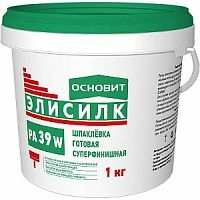 Шпаклевка готовая суперфинишная ОСНОВИТ ЭЛИСИЛК РА39 W (ведро 1 кг) – ТСК Дипломат