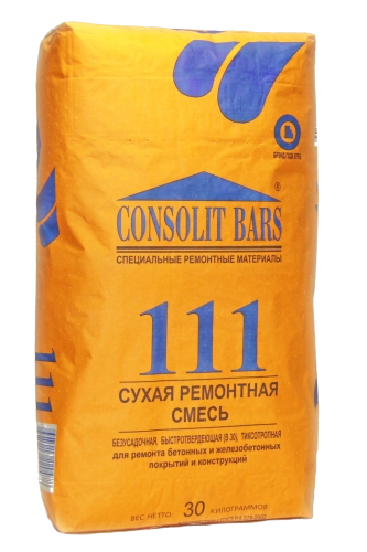 CONSOLIT BARS 111, быстротвердеющий, тиксотропный (В30), 30кг КОНСОЛИТ