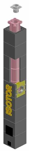 ISOTOR Комплект основания с верхним комплектом по месту 3м Ø20 подкл 200мм, Schiedel