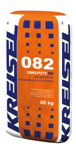 EDELPUTZ BR 082, Минеральная декоративная штукатурка. Фактура Барашек, белая, мешок, 25 кг, KREISEL