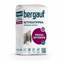 PRIMA INTERIER, 25 кг, Штукатурка премиум-класса белая, Bergauf