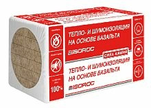 Негорючие гидрофобизированные плиты ISOROC ИЗОВЕНТ-Н, 1000х600х70 мм, 6 шт. (3,6 м2, 0,252 м3) в упаковке