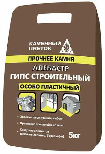 Гипс строительный Каменный цветок, 5кг – ТСК Дипломат