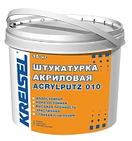 ACRYLPUTZ 010, Акриловая декоративная штукатурка, фактура "короед", DR2,0 мм / DR3,0 мм, цветовая группа 1, KREISEL – ТСК Дипломат