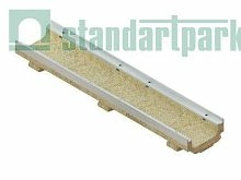 Лоток водоотводный полимербетонный CompoMax Drive ЛВ–15.21.21–П c РВ "шина" ВЧ кл.Е (к-т)  07257155, класс Е600, Стандартпарк