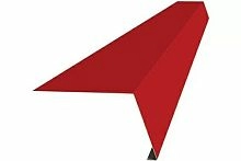 Планка карнизная пластизол RAL 3004 красная, 2 м, упаковка 10 шт., Технониколь