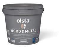 Краска универсальная Olsta Wood&metal по дереву и металлу база С 2,7 л