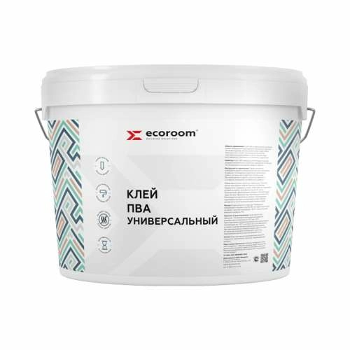 Клей ПВА универсальный Ecoroom, ведро 10 кг – ТСК Дипломат