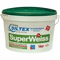 Краска матовая дисперсионная "SILTEX" "SuperWeiss", 5кг – ТСК Дипломат