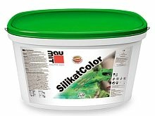 Краска высокопаропроницаемая на силикатном вяжущем Baumit SilikatColor База, 14 л