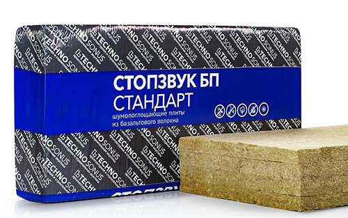 Плита шумопоглощающая Стопзвук БП Стандарт (1,2 м х 0,6 м х 50 мм) 2,88 м2