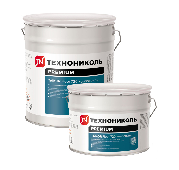 Двухкомпонентный эпоксидный наливной состав Технониколь TAIKOR Floor 720 Компонент А, 20,2 кг