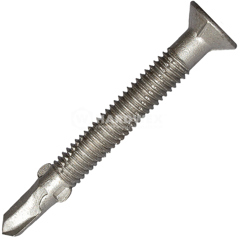 Саморез 8.0x70 мм с плоской головкой, шлиц Torx-40, RUSPERT (SILVER GREY), 100 шт, Hardwex