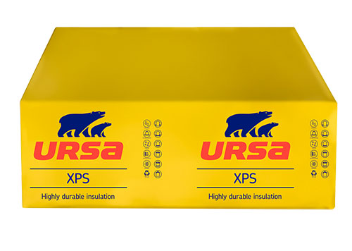 Утеплитель URSA XPS ПРОФ 500 (2500х600х100 мм), 4 шт. в упаковке – ТСК Дипломат