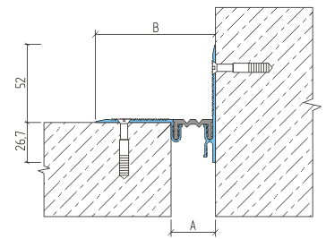 Деформационный шов тип ДШЛ-0-УГЛ 0/025