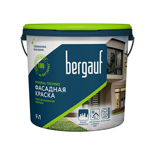 MINERAL TECHNO, База А, 18 л, Фасадная краска, Bergauf