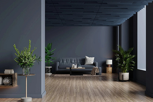 Панель акустическая Хофтек (Hoftech) Оптима  (2,42м х 1,22м х 12мм) 2,95м2 D0H0, мокрый асфальт