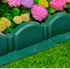 Садовый бордюр Волна зеленый, Стандартпарк