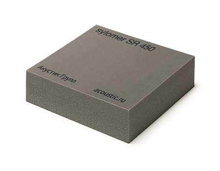 Эластомер Sylomer SR 450, серый, лист 1200 х 1500 х 12,5 мм, Acoustic Group