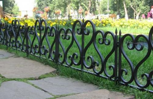 Садовое ограждение Ажурное черное, Стандартпарк