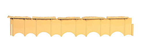 Декоративный бордюр Камешки Б-75.04.13-ПП 8201-П песочный, высота 125 мм, 0,75 м, Стандартпарк