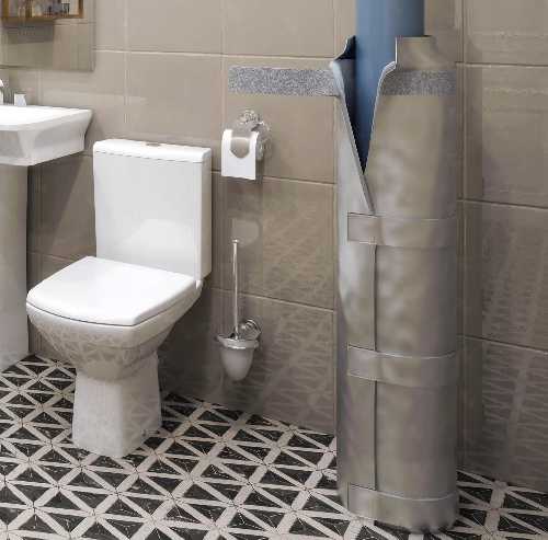 Вибро-, звуко-, изоляционный чехол БАРКЛАЙН БаркИзол 1500 мм  (шумоизоляция труб д.80-110 мм)