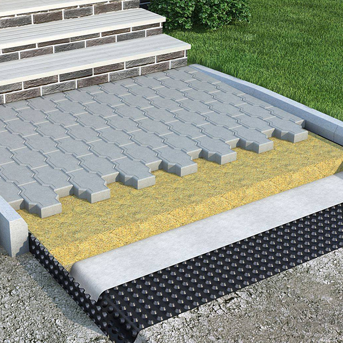 Мембрана профилированная TerraFix 400 2х20 м, рулон 40 м2
