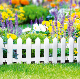 Садовое ограждение Палисадник белое, Стандартпарк