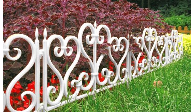 Садовое ограждение Ажурное желтое, Стандартпарк