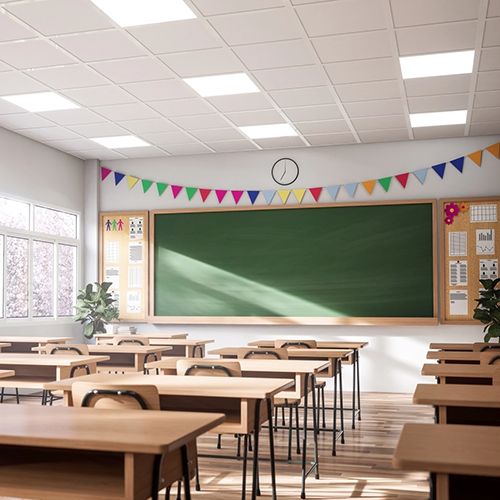 Негорючая акустическая потолочная панель Саундвул (SoundWool) Pixel НГ, кромка Е15 (600х600х12 мм), 0,36 м2