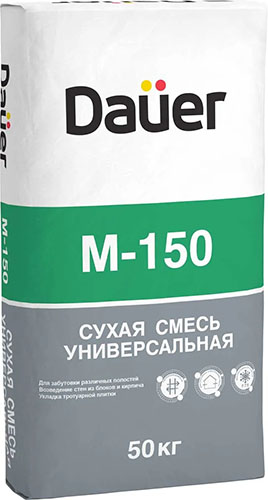 Dauer Сухая смесь М-150 Универсальная М-150, 50 кг – ТСК Дипломат