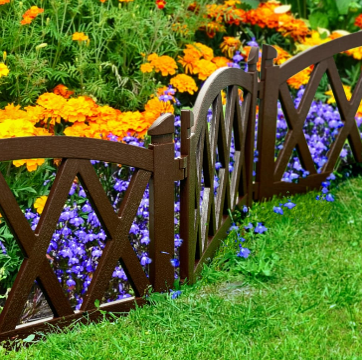 Садовое ограждение Арка коричневое, Стандартпарк