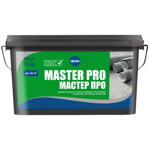 Универсальный готовый клей для стеклообоев Master Pro, 10 кг, Kesto
