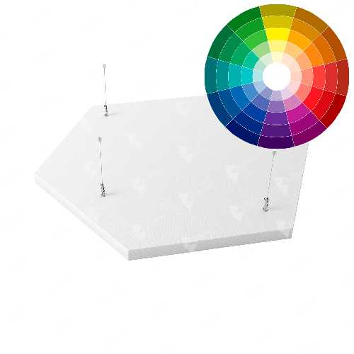 Акустический остров шестигранник БасАкустик 1100х935 цвет: палитра на выбор