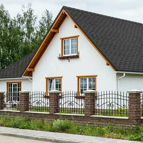 ТЕХНОНИКОЛЬ SHINGLAS многослойная черепица Фазенда, серый (2,6 кв.м.), уп.