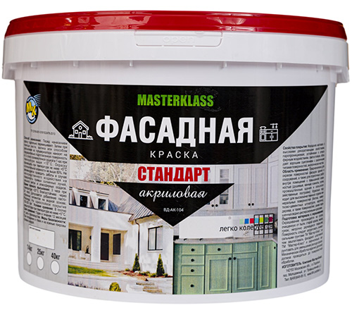 Краска фасадная стандарт, 25 кг